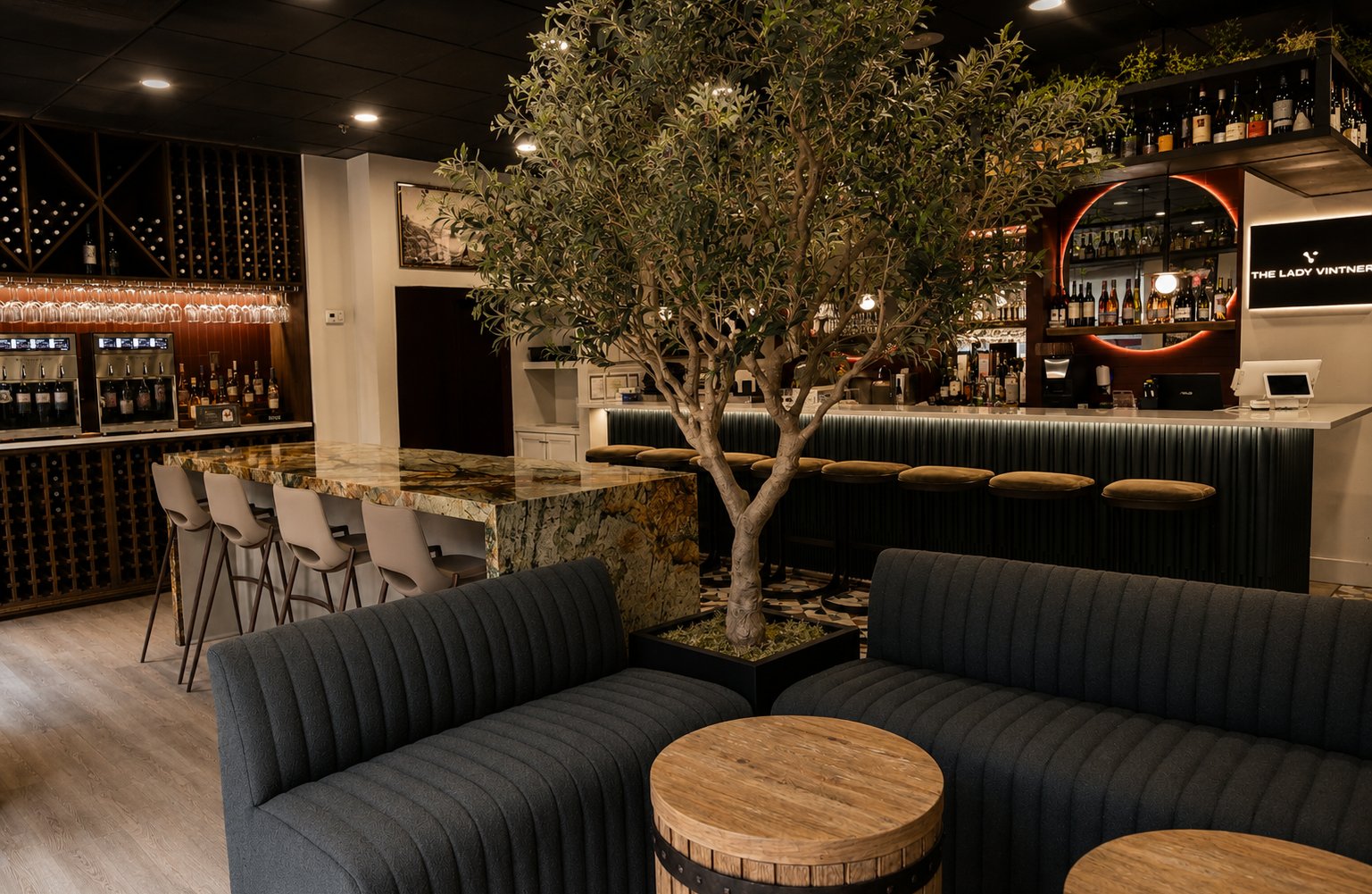 The Lady Vintner wine bar interior